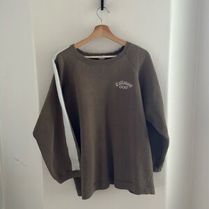 Vintage Callaway Golf brown with tan stripe crewneck size L/XL
